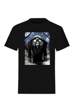 Scream T-Shirt Ghost Face Hearts 