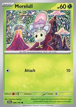 Surging Sparks 8/191 Morelull - Reverse Holo