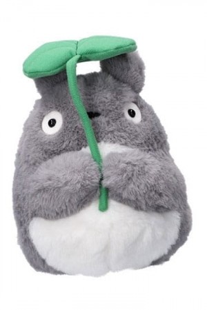 My Neighbor Totoro Nakayoshi Plush Figure Big Totoro with leaf 21 cm