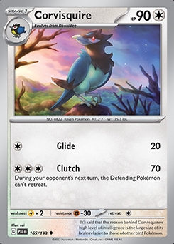 Paldea Evolved 165/193 Corvisquire - Reverse Holo