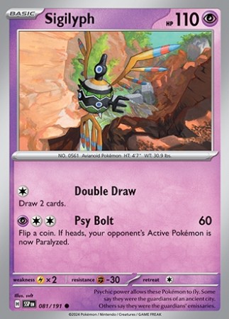 Surging Sparks 81/191 Sigilyph - Reverse Holo