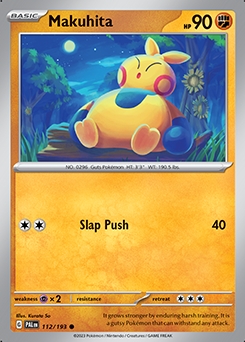 Paldea Evolved 112/193 Makuhita - Reverse Holo