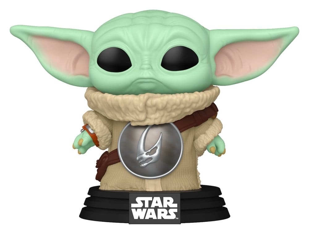 Grogu fra Star Wars: The Mandalorian and Grogu som Funko Pop! Bobblehead-figur! Den lille, kraftfølsomme skapningen er gjenskapt i Funkos karakteristiske stil med sitt sjarmerende utseende.