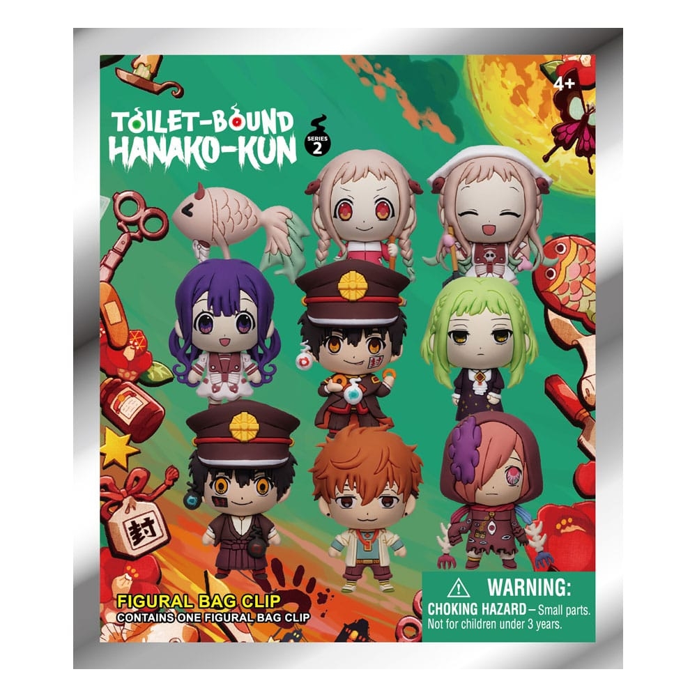 Hvem får du? Samle karakterer fra Toilet-Bound Hanako-kun med Series 2 av disse søte 3D PVC Bag Clips! Hver pose inneholder én tilfeldig figur – perfekt til veske, sekk, nøkkelknippe eller samlingen.
