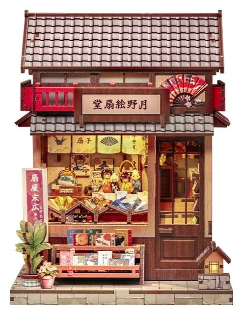 Miniature House Model Kit Tsukino Eogi-dou 19 x 14 cm. Anbefalt fra 12 år og oppover. 