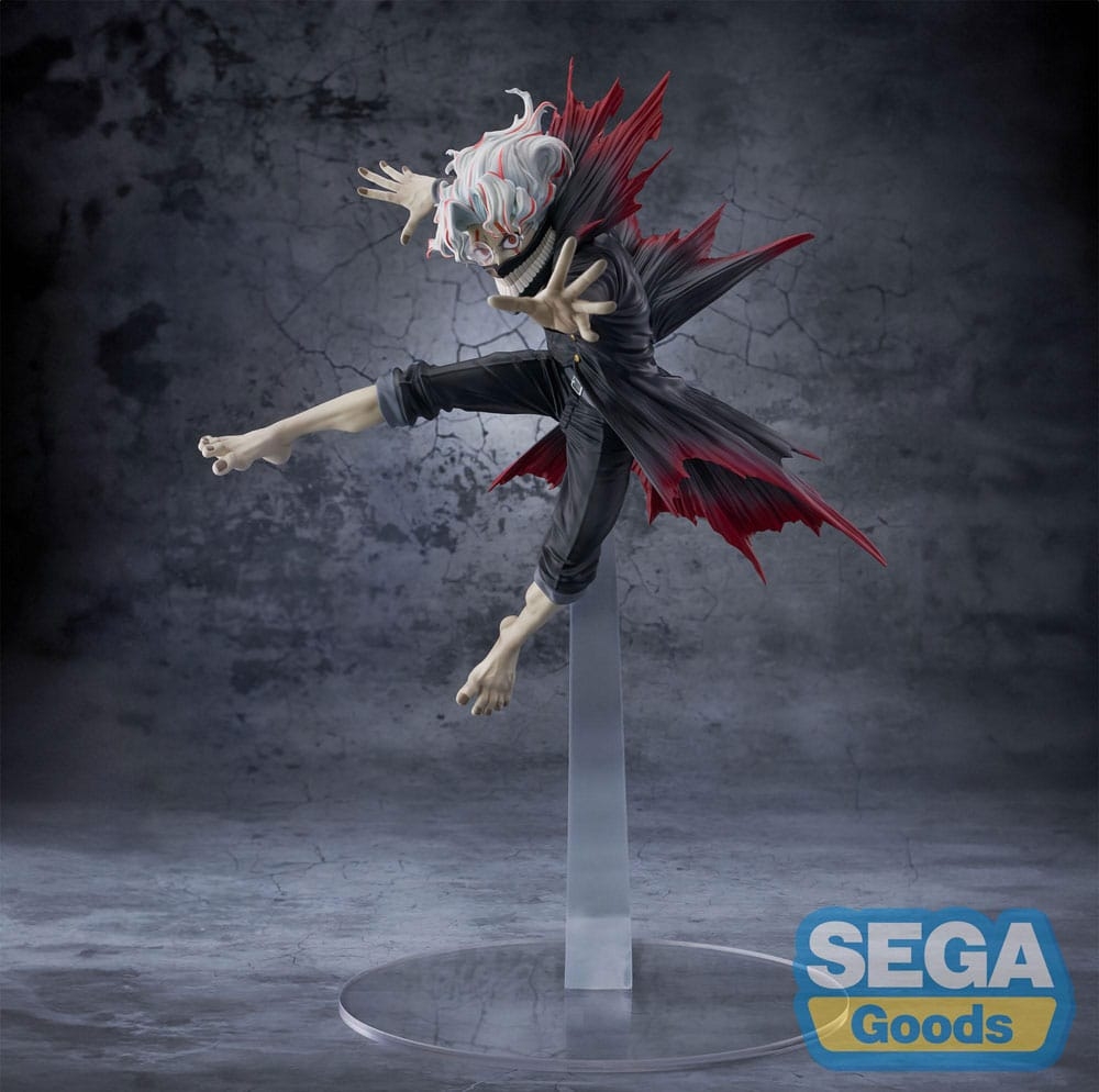 Slipp løs Okaruns overnaturlige krefter! Denne dynamiske FIGURIZMα-figuren fra SEGA viser Okarun i sin transformerte form fra Dandadan, klar til å bli et blikkfang i samlingen.