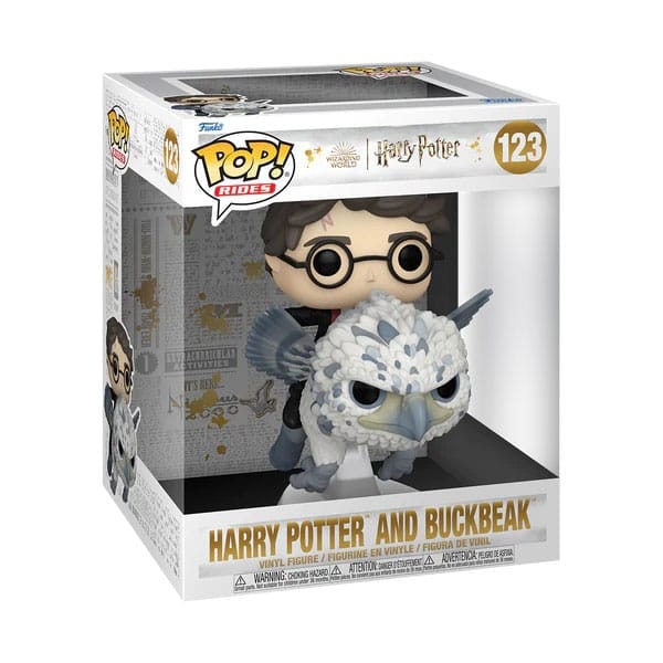 Harry Potter and the Prisoner of Azkaban POP! Rides Deluxe Vinyl Figure 123 Harry & Buckbeak 13 cm